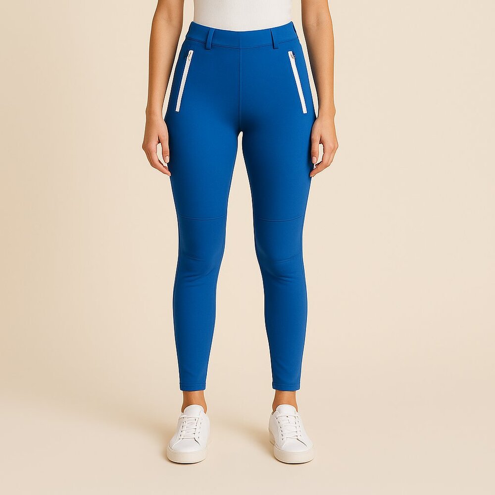 FP Movement Good Karma Blue High-Waisted Zip Pocket Leggings – Women’s S NWT